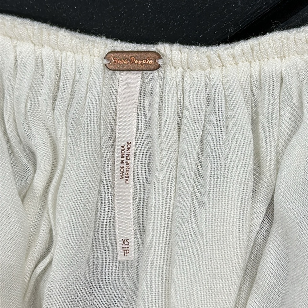 Free People Oxofrd Embroidered Mini Smock Dress - size XS. - Picture 9 of 11